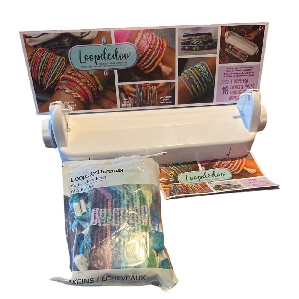 Loopdedoo Friendship Bracelet‎ Maker Kit With Thread & Instructions